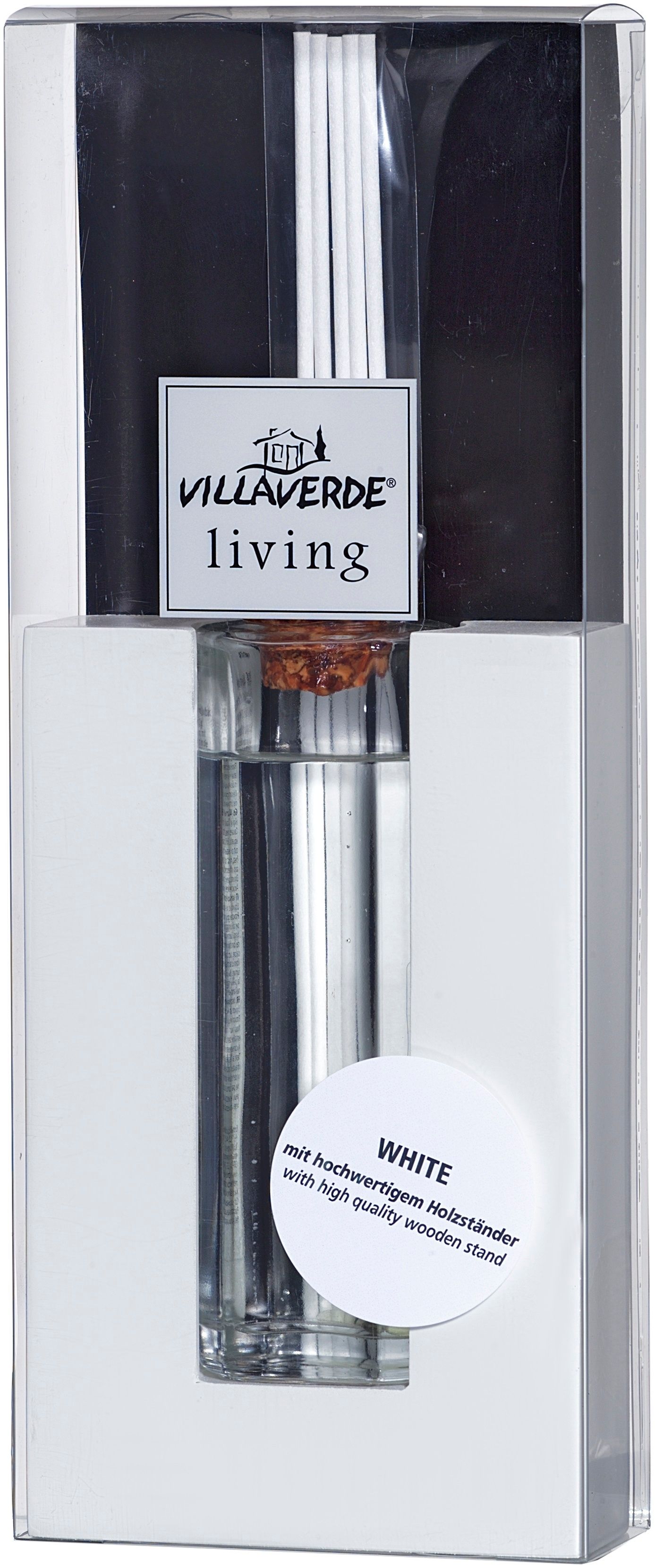 Odświeżacze VILLA VERDE 120 ml + stojak White 35157