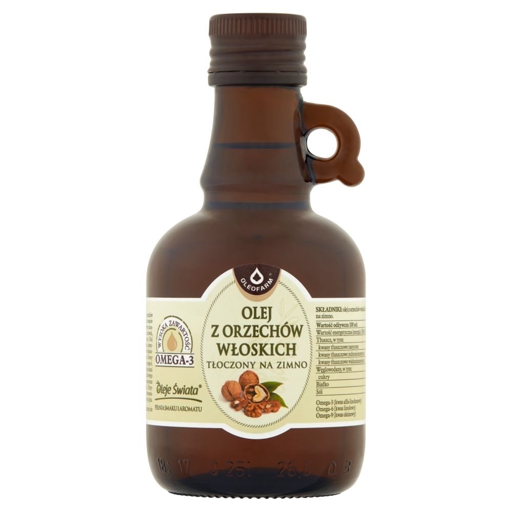 Oleofarm Olej z orzechów włoskich tłoczony na zimno 0,25 l