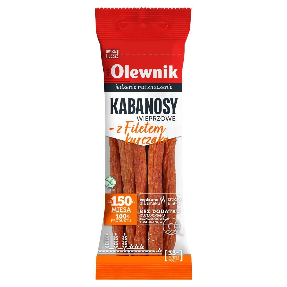 Olewnik Kabanosy wieprzowe z filetem z piersi kurczaka 105 g