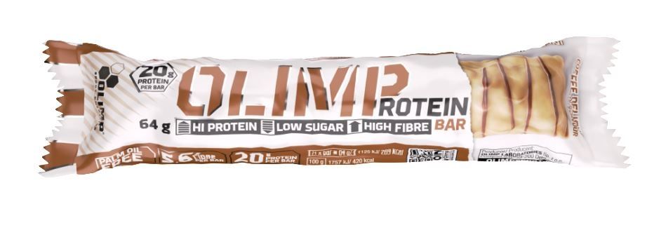 Olimp Protein Bar Baton wysokobiałkowy o smaku kawy 64 g