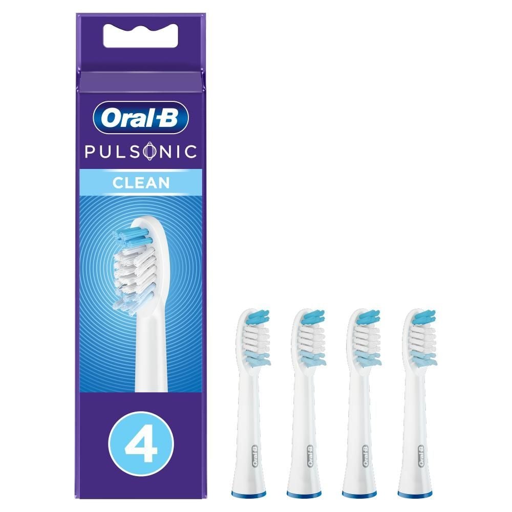Oral-B Pulsonic Clean Końcówki do sonicznych szczoteczek do zębów, opakowanie zawiera 4 sztuk