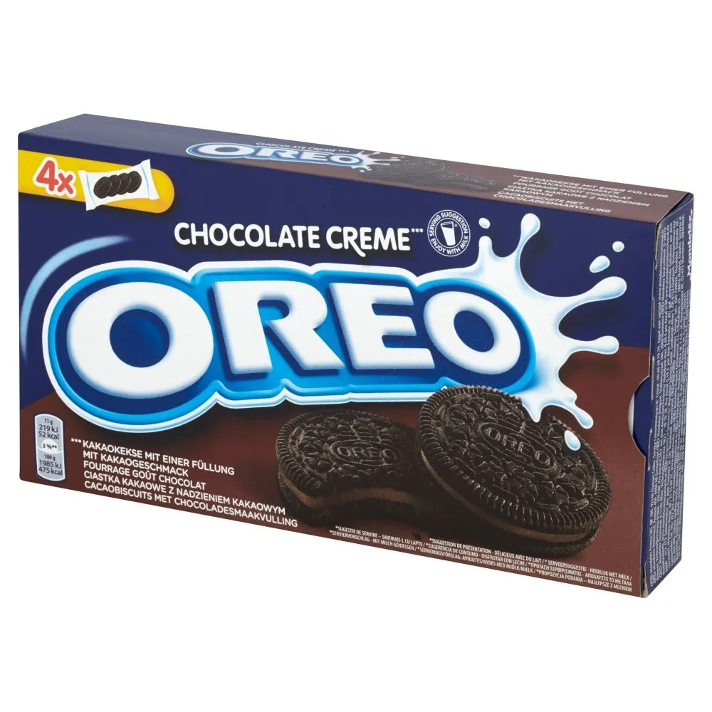 Oreo Chocolate Creme Ciastka kakaowe z nadzieniem kakaowym 176 g (4 x 4 sztuki)