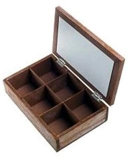 Organizer dekoracyjny NOVA Organizer dekoracyjny 24 x 16 cm Brązowy NGA0120