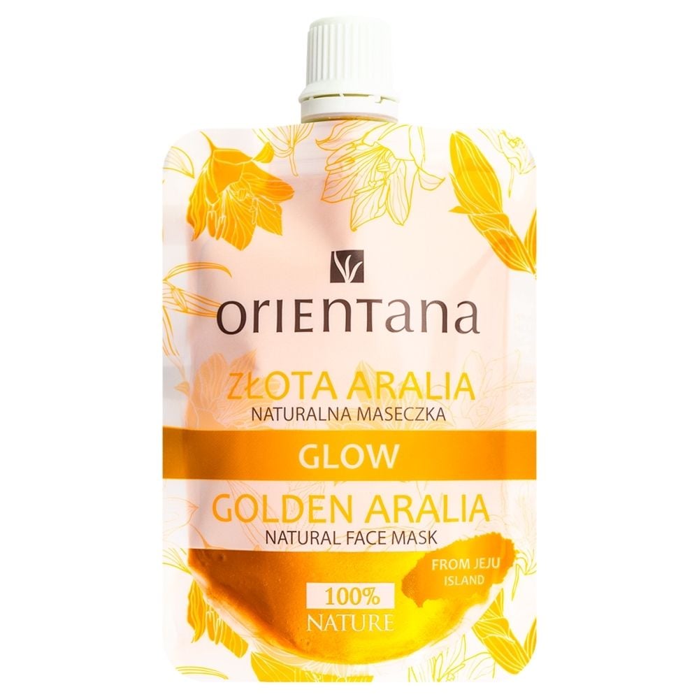 Orientana Naturalna maseczka GLOW ZŁOTA ARALIA, 30ml