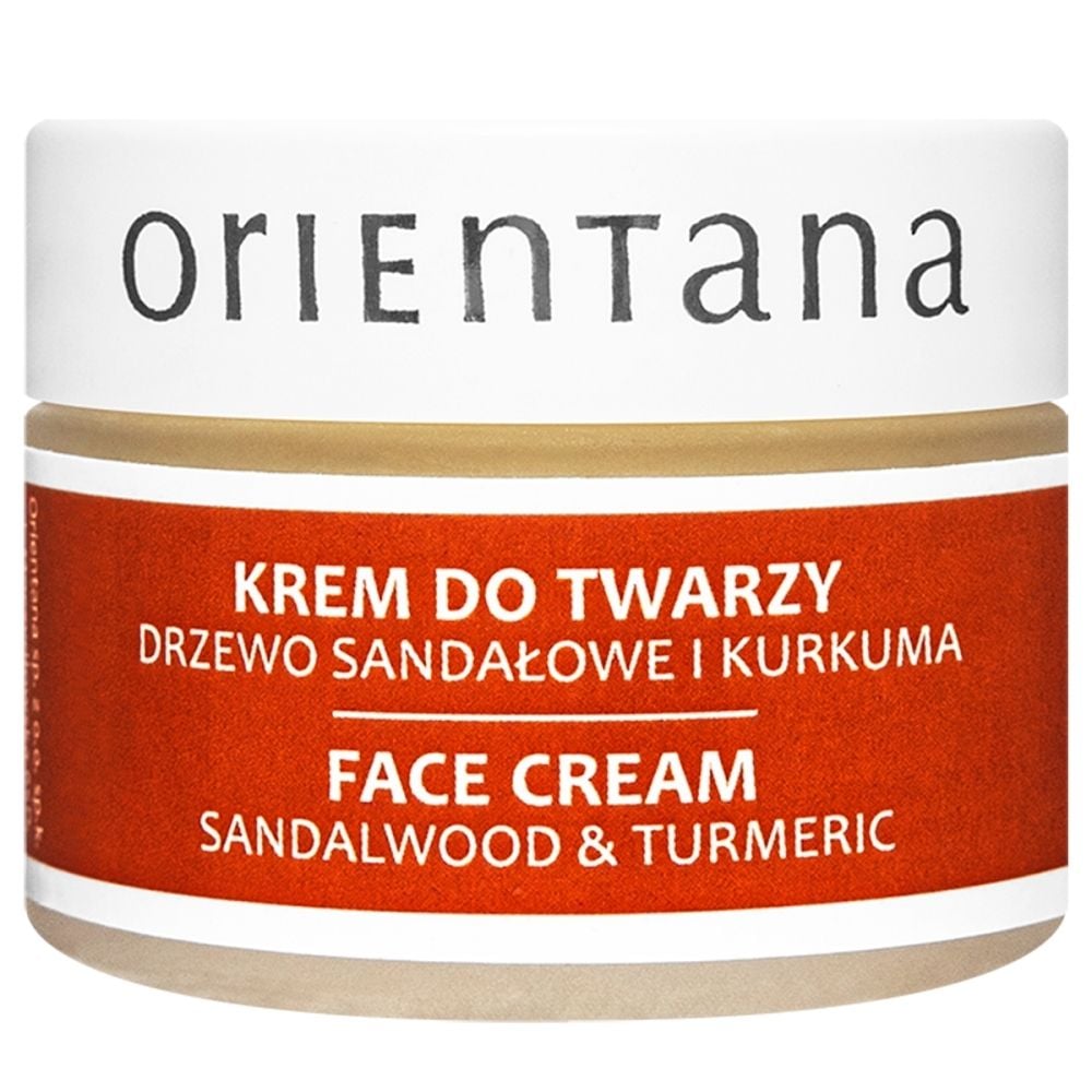 Orientana Naturalny krem do twarzy DRZEWO SANDAŁOWE I KURKUMA, 50g