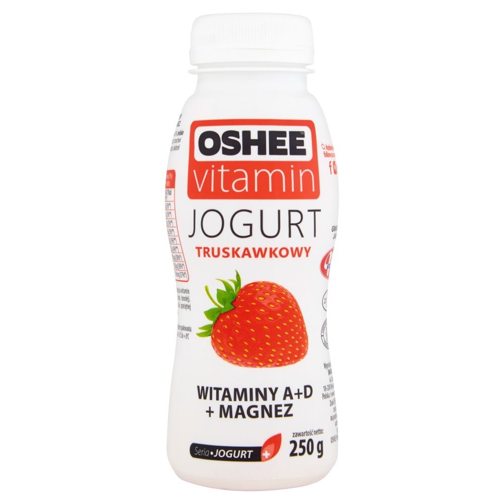 Oshee Vitamin Jogurt truskawkowy 250 g