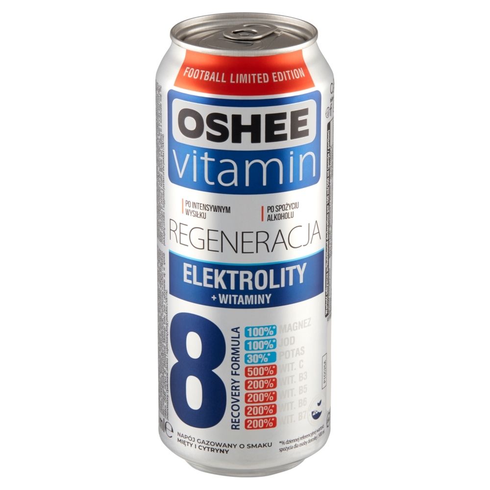 Oshee Vitamin Regeneracja Napój gazowany o smaku mięty i cytryny 500 ml