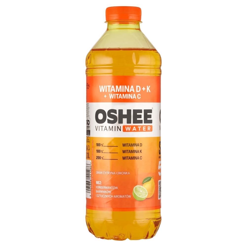 Oshee Vitamin Water Napój niegazowanu o smaku cytryny i limonki 1,1 l