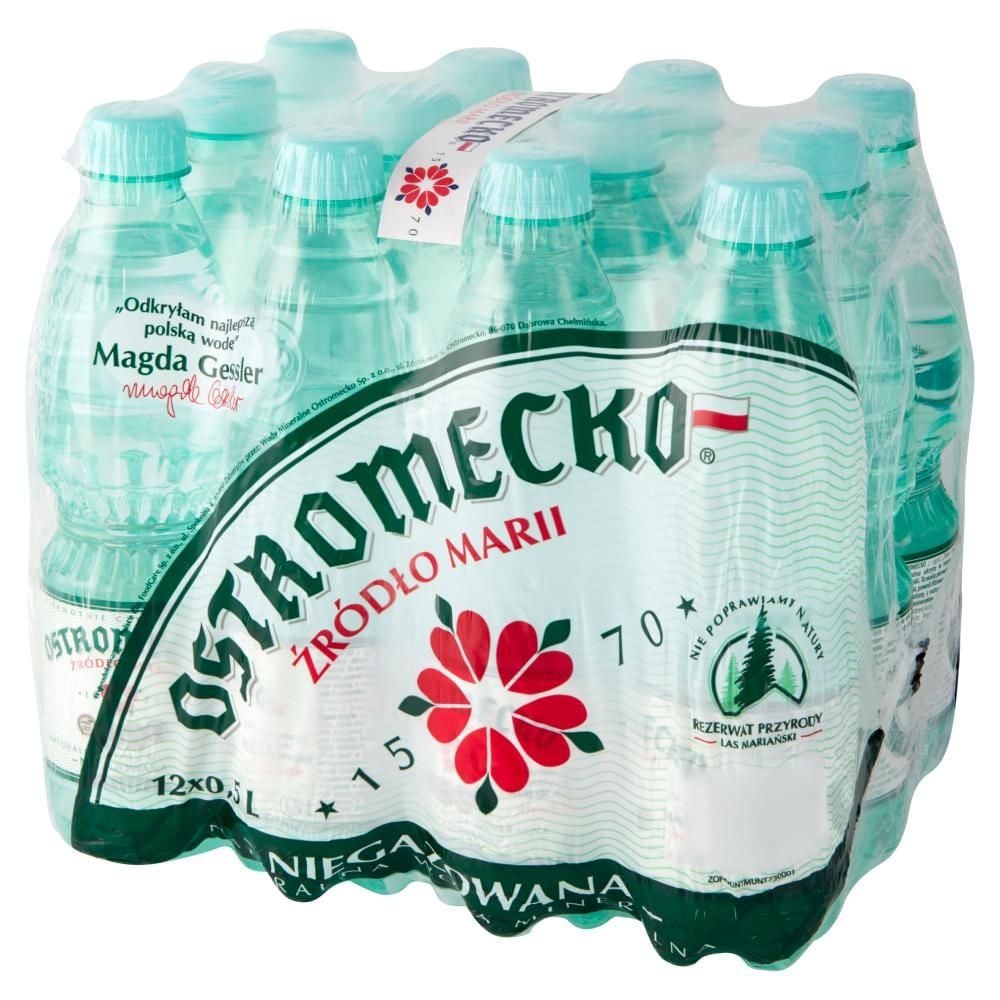 Ostromecko Naturalna woda mineralna niegazowana 12 x 0,5 l