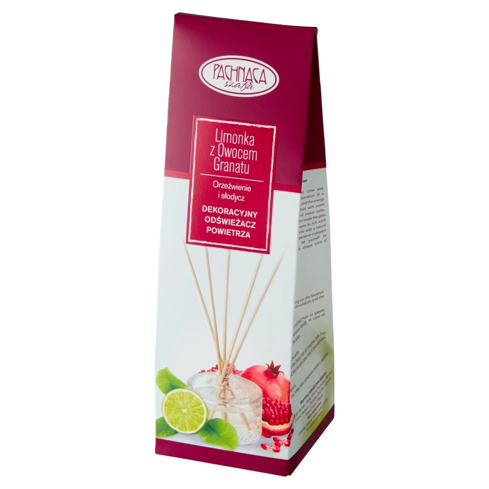 Pachnąca Szafa Dekoracyjny odświeżacz powietrza limonka z owocem granatu 50 ml