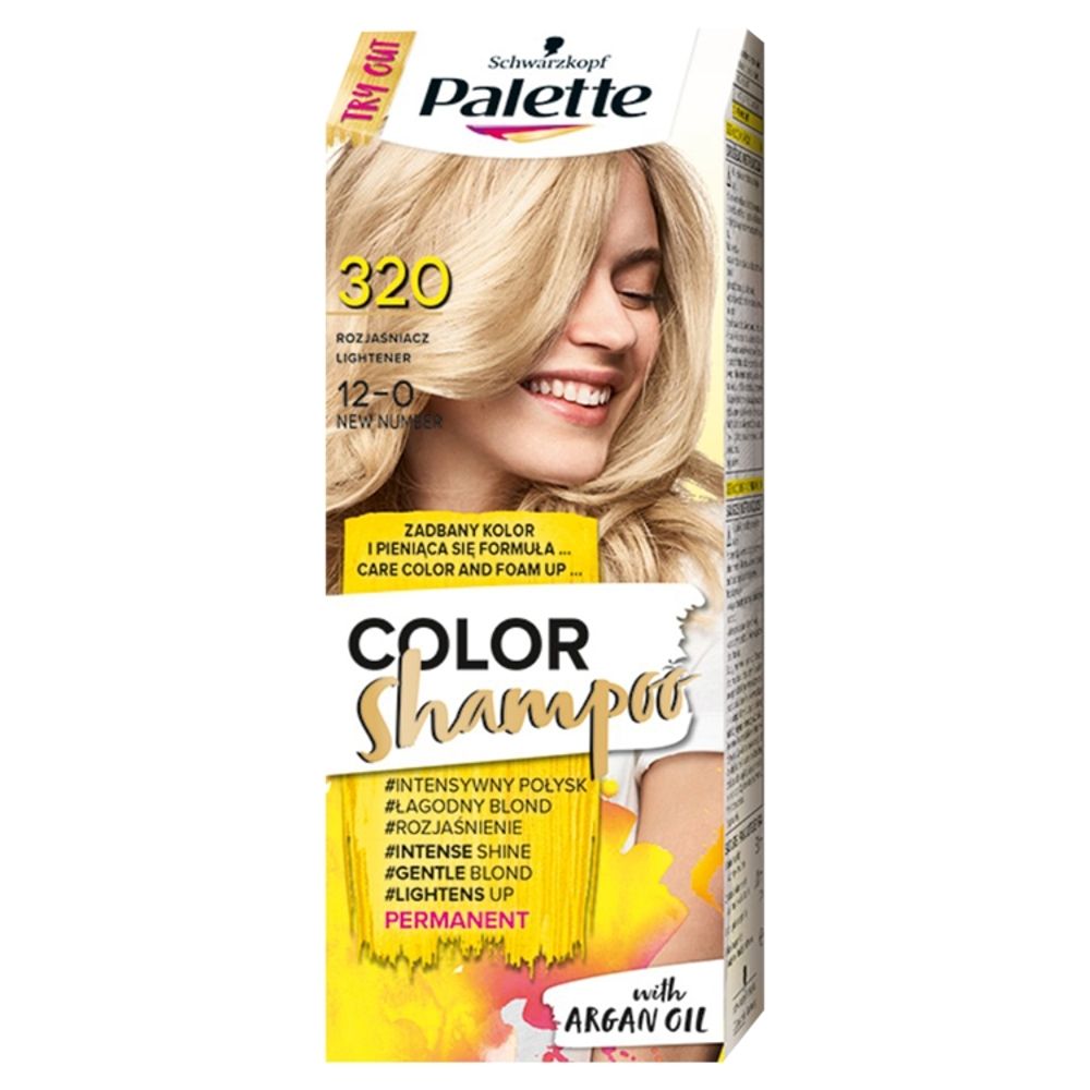 Фото - Фарба для волосся Schwarzkopf Palette Color Shampoo Szampon koloryzujący do włosów rozjaśniający 320 (12 