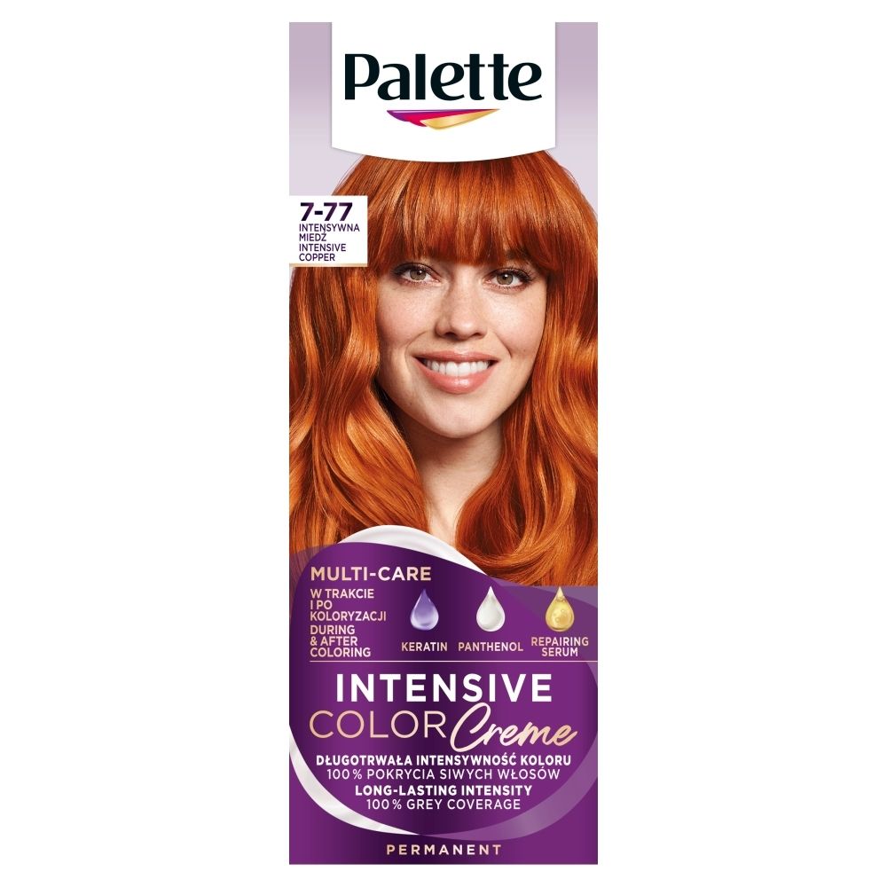 Фото - Фарба для волосся Schwarzkopf Palette Intensive Color Creme Farba do włosów w kremie 7-77 intensywna mie 