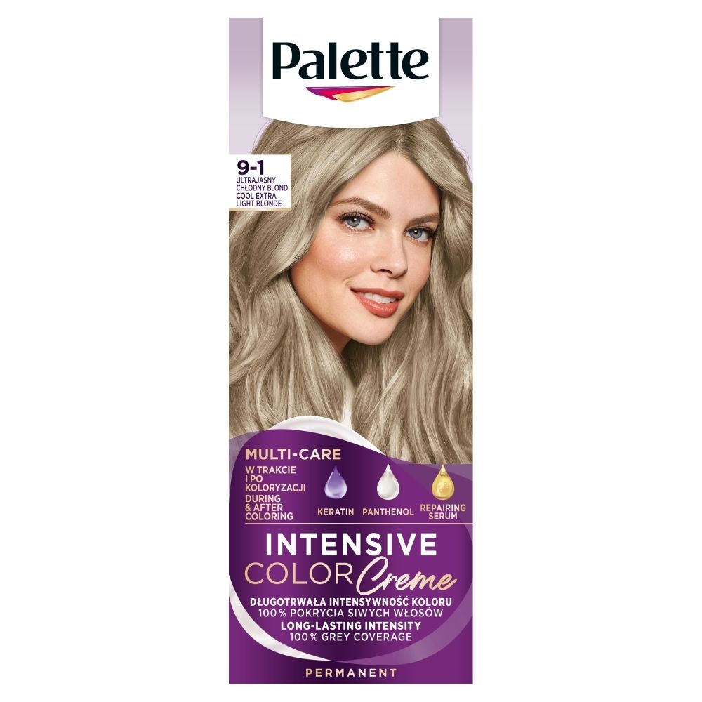 Фото - Фарба для волосся Schwarzkopf Palette Intensive Color Creme Farba do włosów w kremie 9-1 ultrajasny chło 
