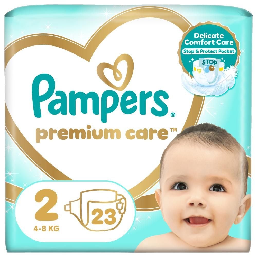 Pampers Premium Care rozmiar 2, 23 pieluszki, 4kg-8kg