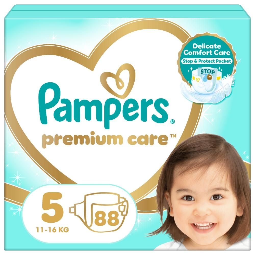 Pampers Premium Care rozmiar 5, 88 pieluszki, 11kg-16kg