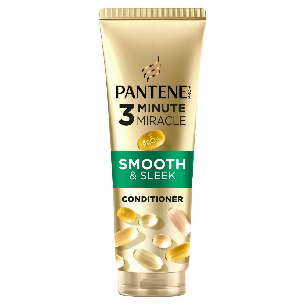 Pantene Pro-V Smooth & Sleek 3 Minute Miracle Odżywka 220 ml do włosów puszących się