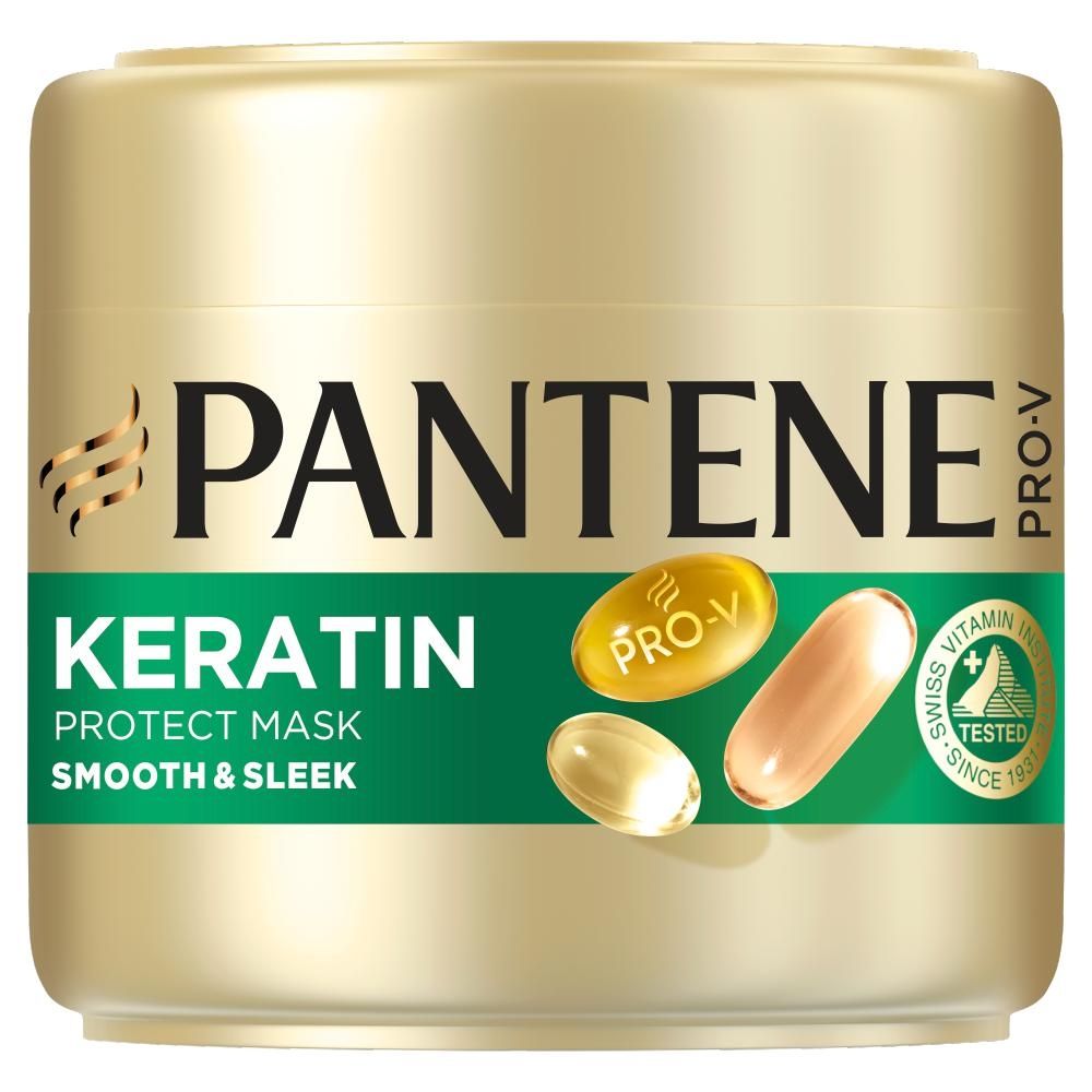 Pantene Pro-V Smooth & Sleek Keratin Protect Maska 300 ml do włosów puszących się