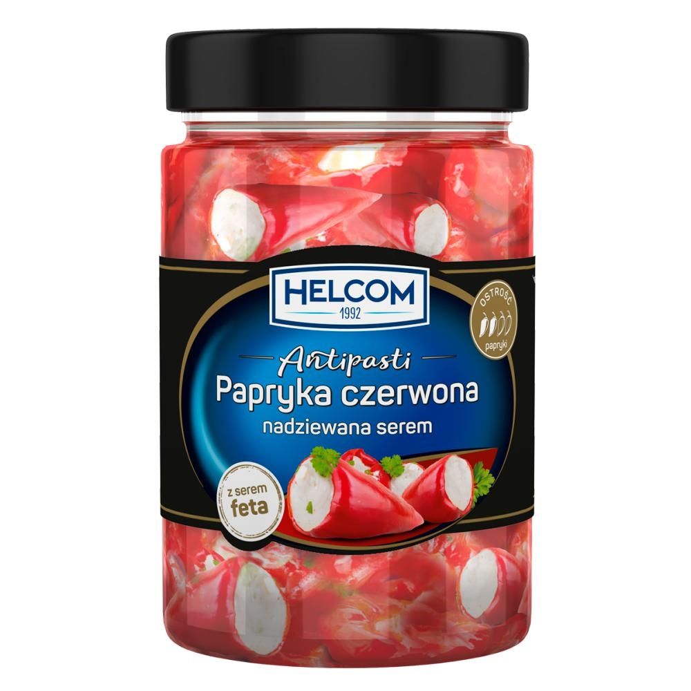 Papryka czerwona nadziewana serem 260 g Helcom