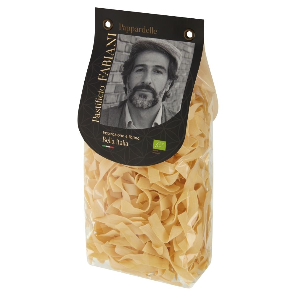 Pastificio Fabiani Ekologiczny makaron z pszenicy durum na wodzie źródlanej pappardelle 400 g