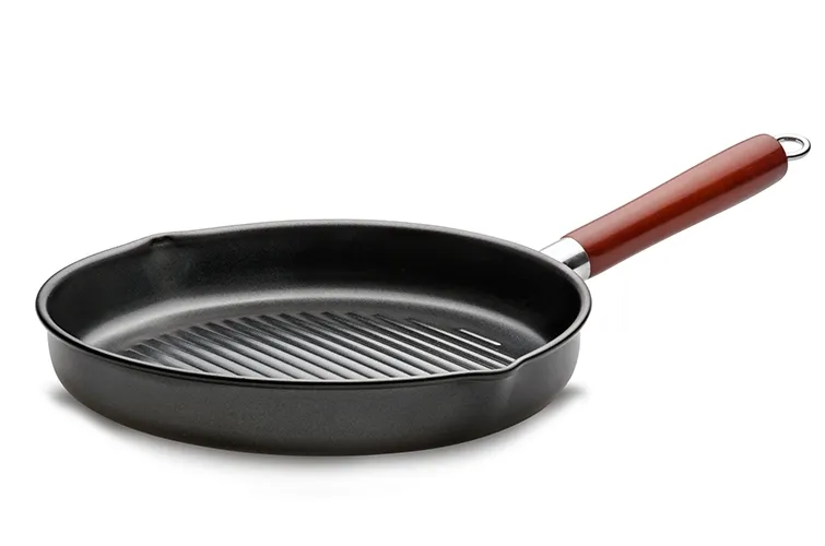 Patelnia do grillowania FLORINA Grillowa Okrągła 24 cm Czarny 0P5487