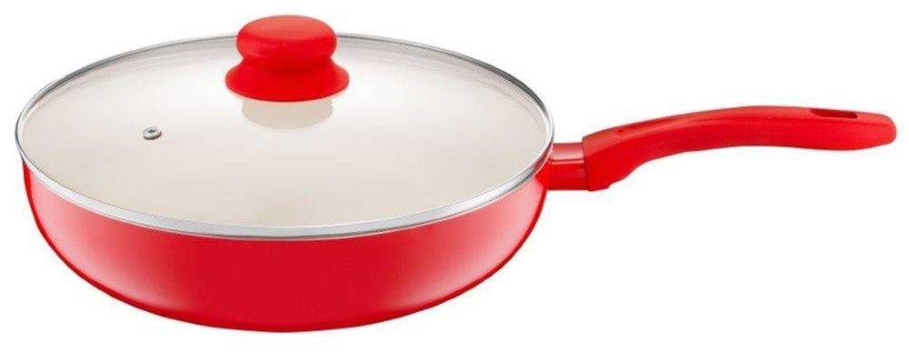Patelnia głęboka DOMOTTI Stella 28 cm Głęboka Czerwony 85692