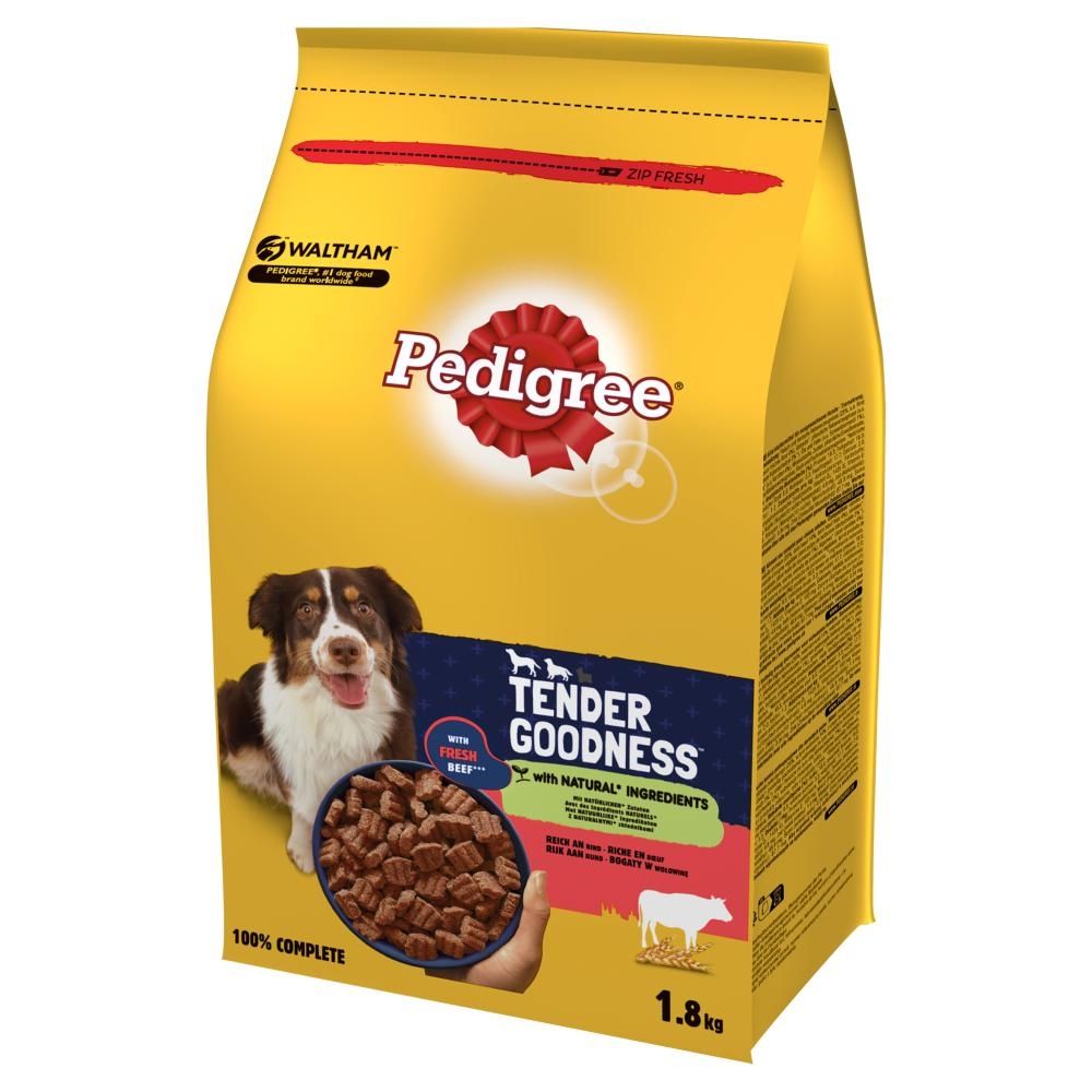 Pedigree Tender Goodness Sucha karma dla psów bogaty w wołowinę 1,8 kg