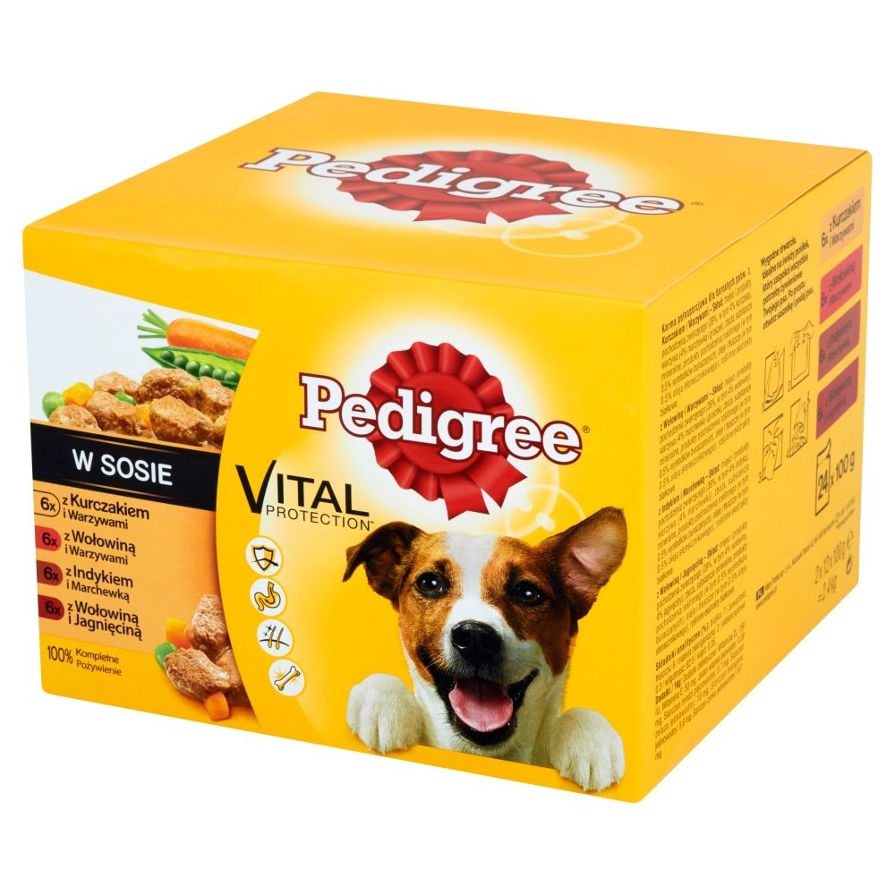 Pedigree Vital Protection w sosie Karma pełnoporcjowa 2,4 kg (24 x 100 g)