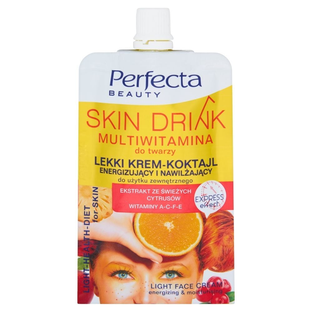 Pefecta Skin Drink multiwitamina do twarzy Lekki krem-koktajl energizujący i nawilżający 50 ml
