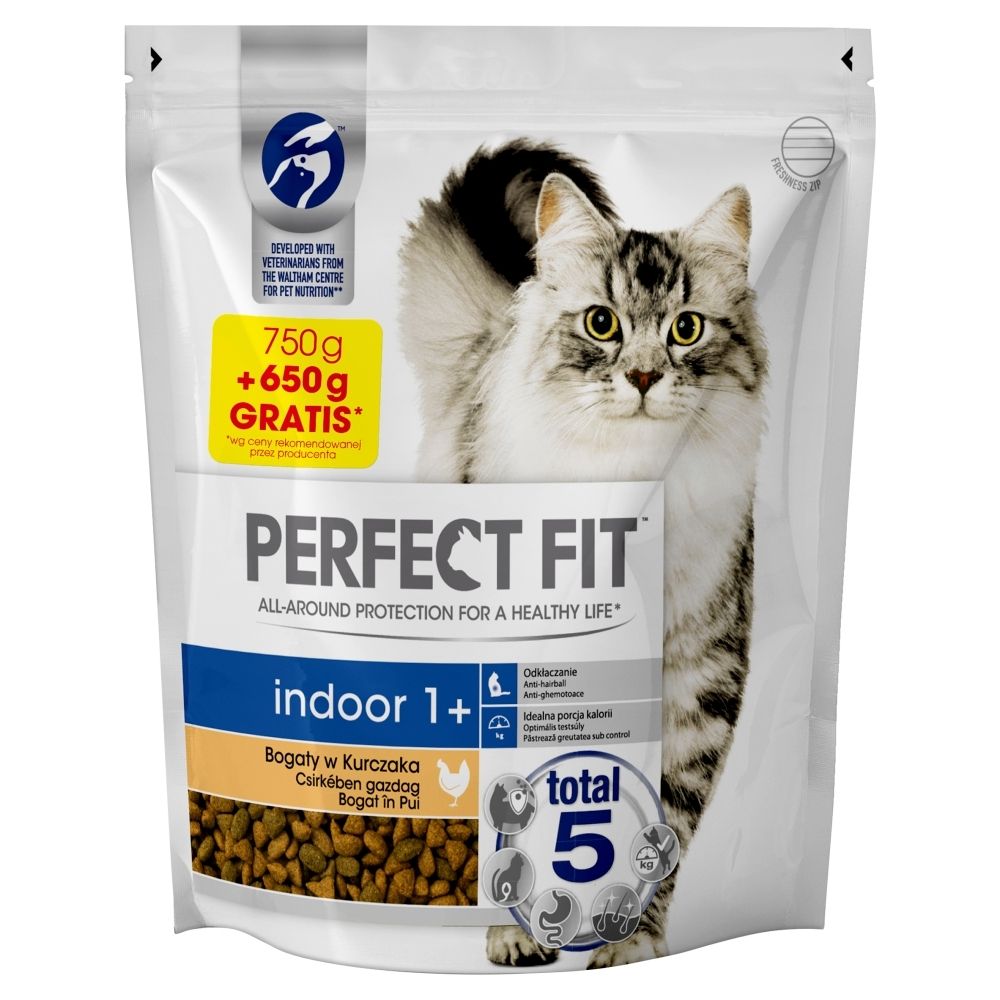 Perfect Fit Indoor 1+ Karma dla dorosłych kotów 1400 g
