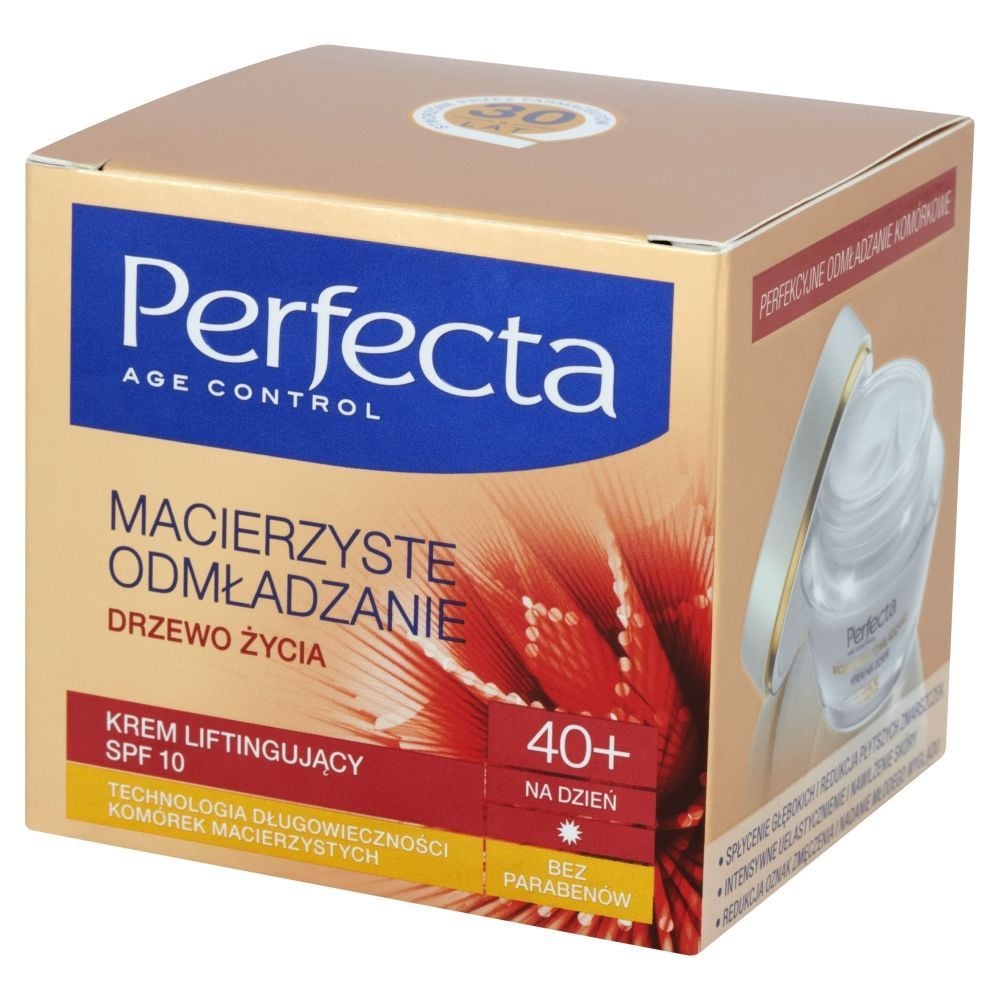 Perfecta Age Control 40+ Macierzyste Odmładzanie Krem liftingujący na dzień SPF 10 50 ml