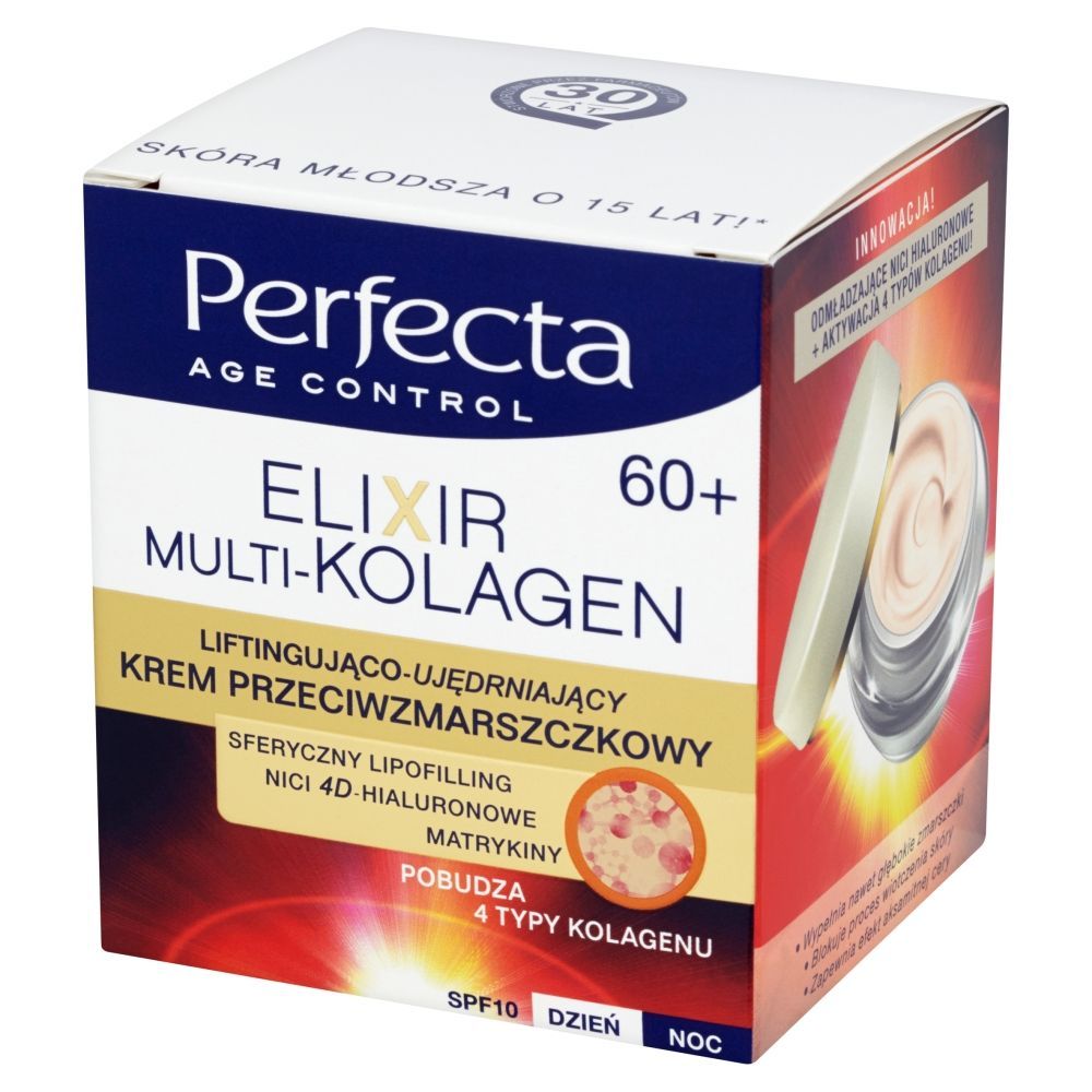 Perfecta Age Control Elixir Multi-Kolagen 60+ Krem przeciwzmarszczkowy na dzień i noc 50 ml