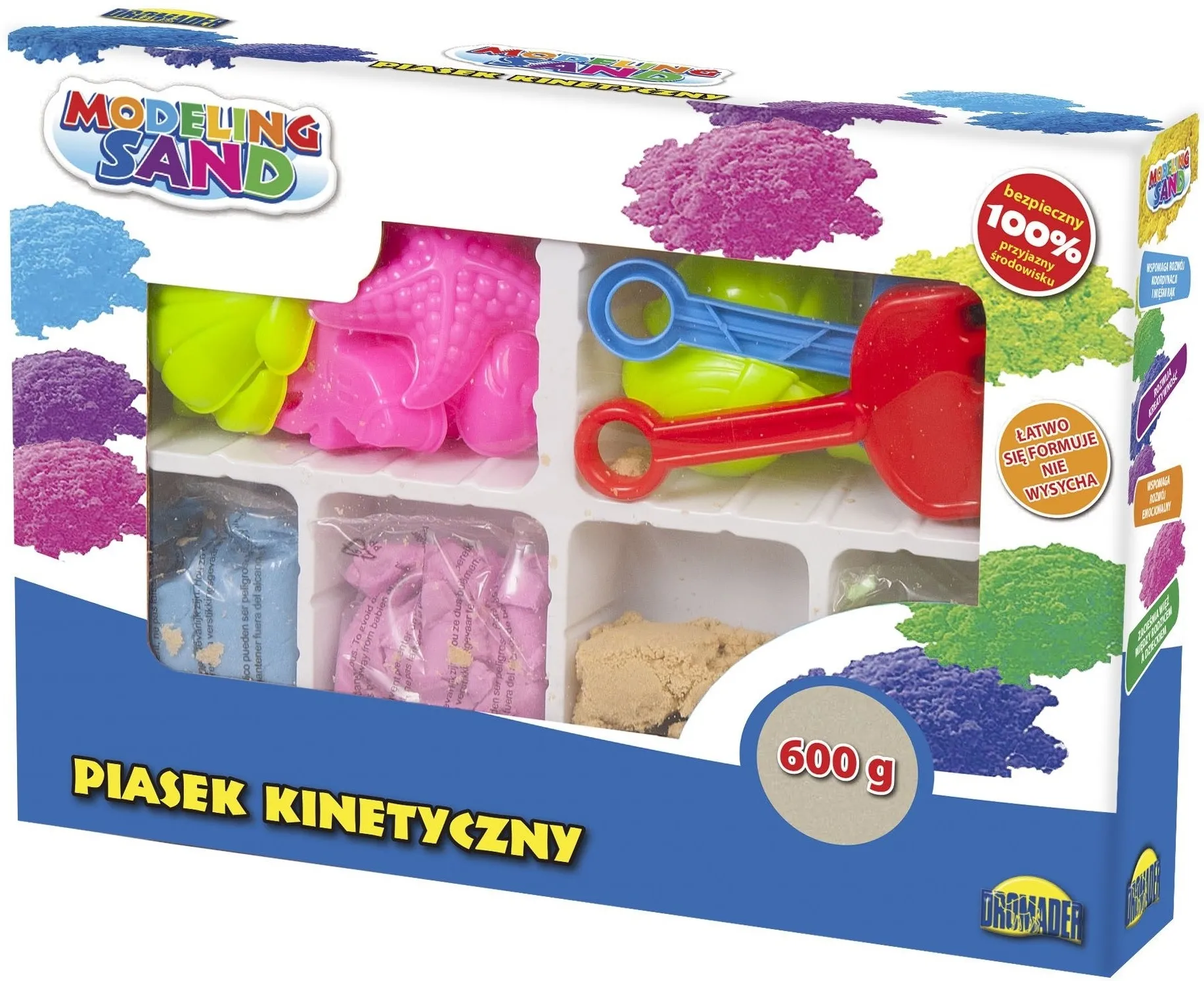Piasek Kinetyczny DROMADER Piasek plastyczny 600 g (1236)