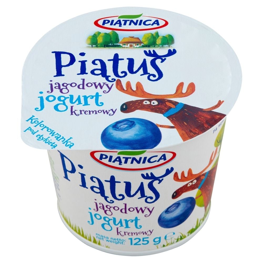 Piątnica Piątuś Jogurt kremowy jagodowy 125 g