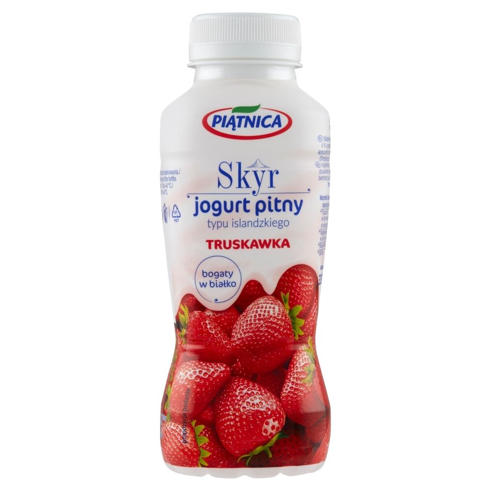 Piątnica Skyr jogurt pitny typu islandzkiego truskawka 330 ml - Zakupy ...