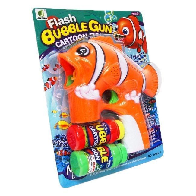 Pistolet do baniek mydlanych Nemo + płyn