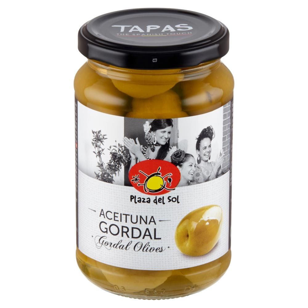 Plaza del Sol Oliwki Gordal zielone z pestką smaku anchois 350 g