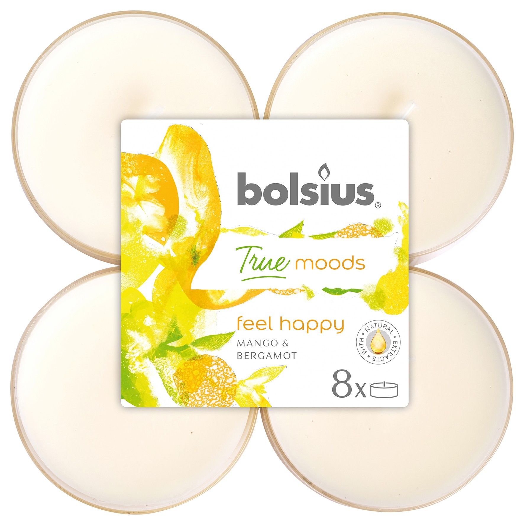Podgrzewacz BOLSIUS Podgrzewacz 8 szt Feel Happy 101925221812
