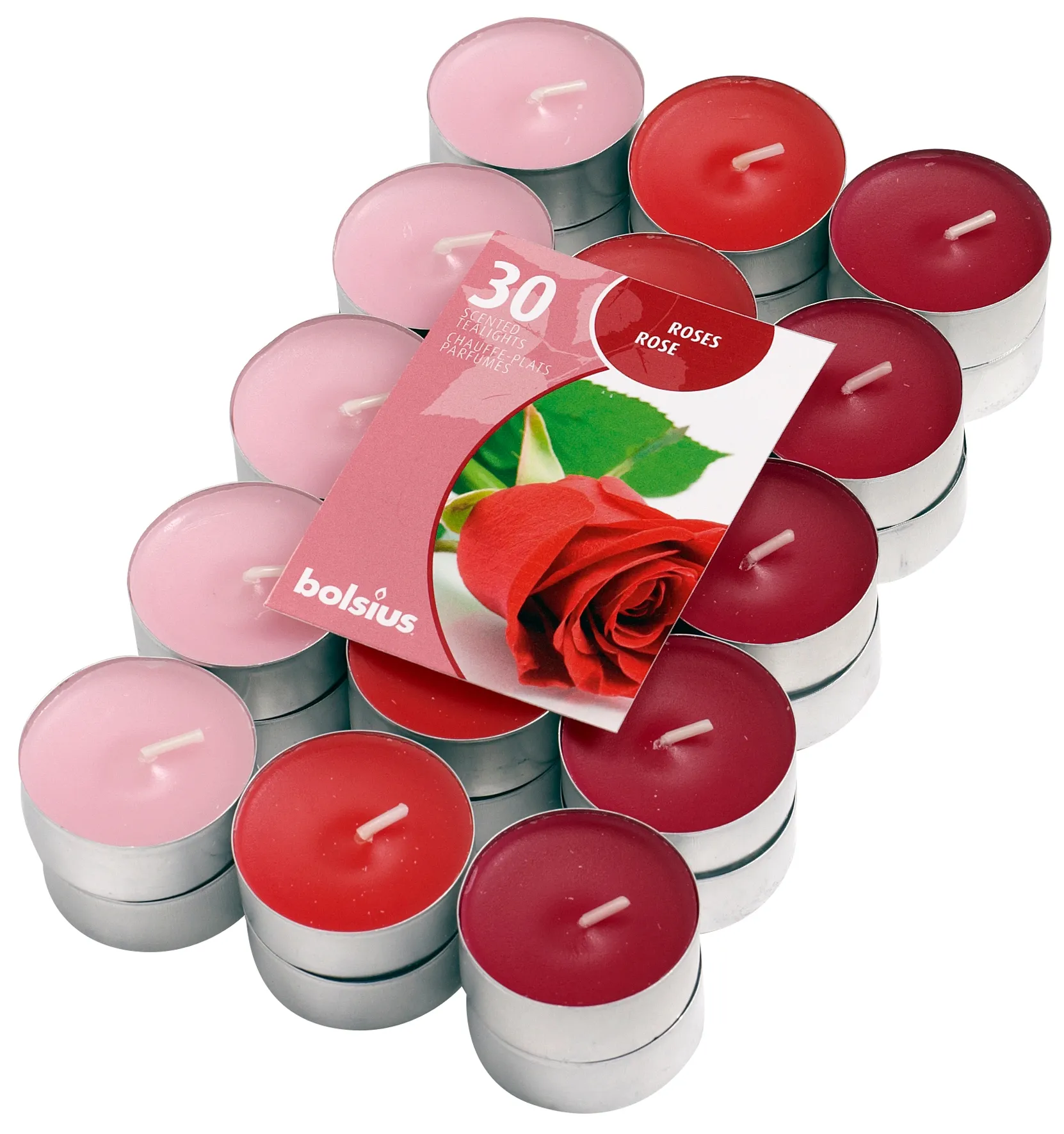 Podgrzewacz BOLSIUS Podgrzewacze zapachowe Róża (30 sztuk) 103626949881