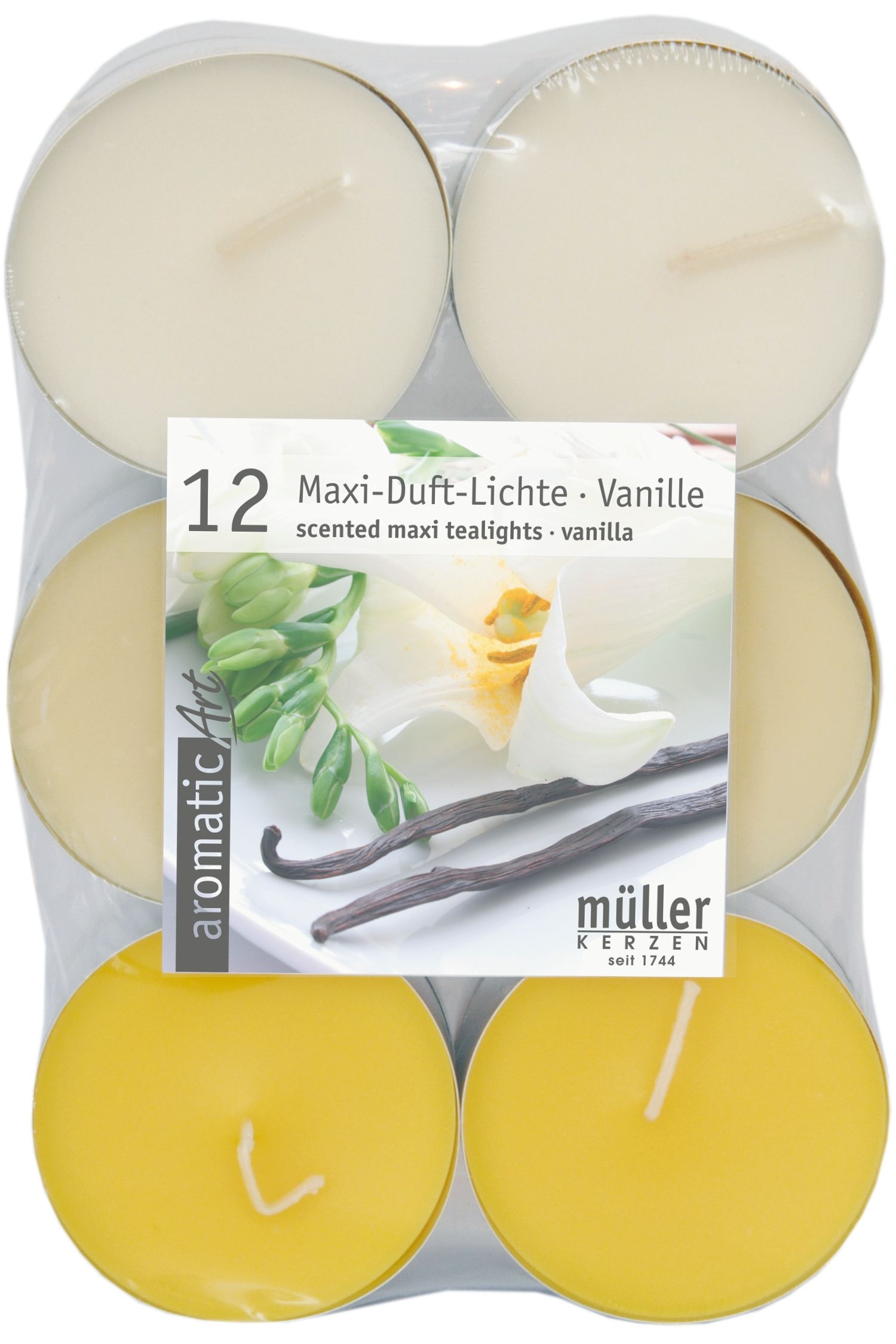 Podgrzewacz MUELLER Maxi podgrzewacz 12 szt. Wanilia