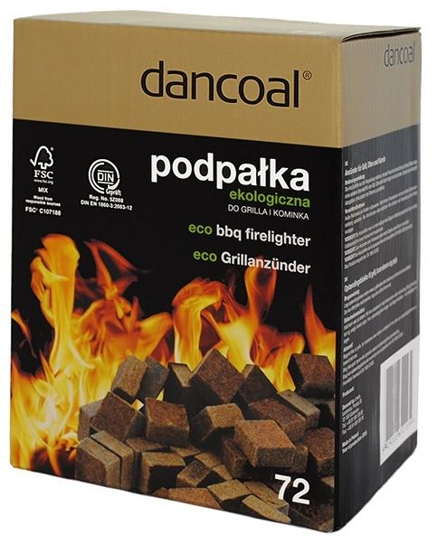 Podpałka Ekologiczna do Grilla DANCOAL 72 szt.