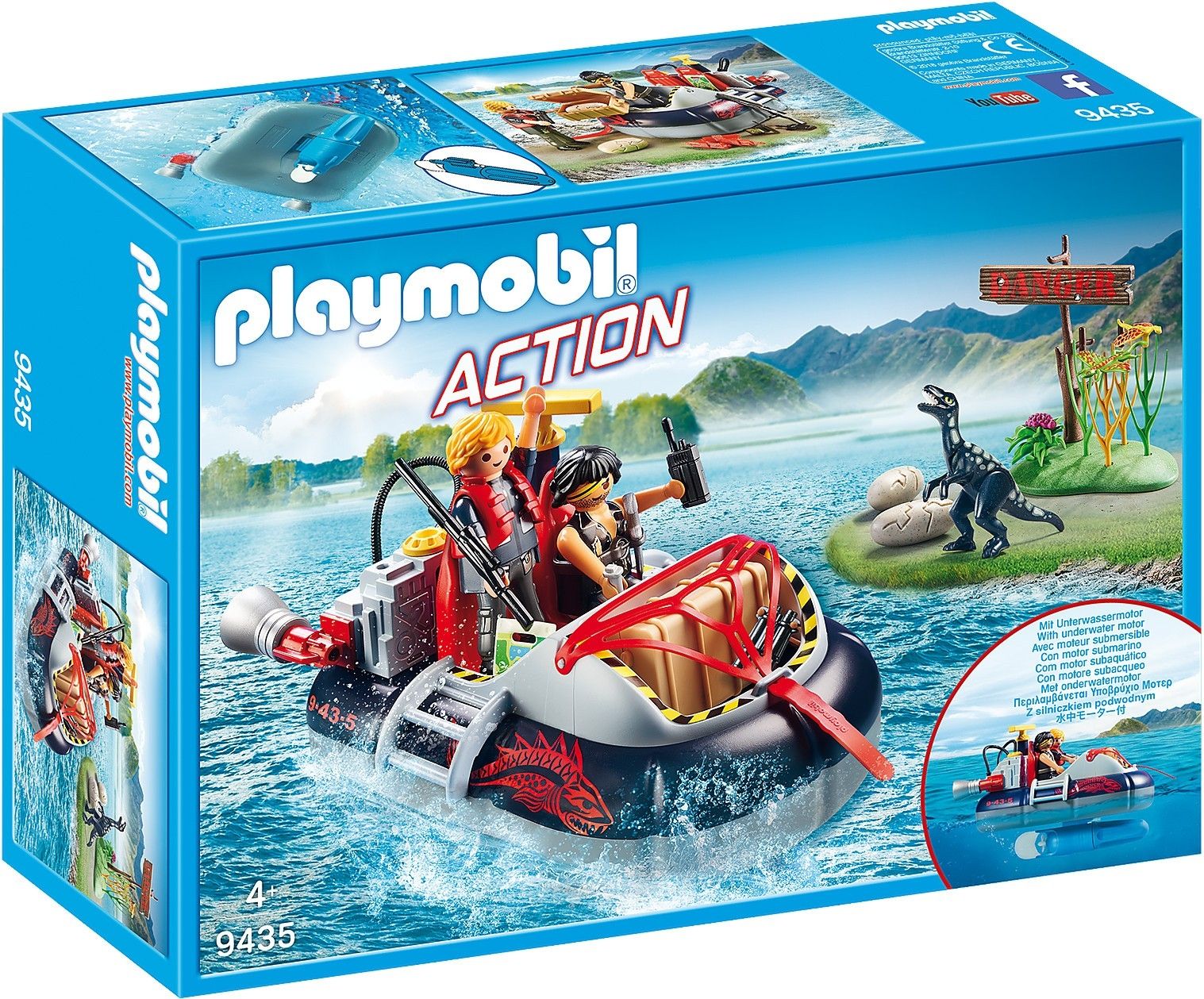 Pojazd PLAYMOBIL Poduszkowiec z silnikiem podwodnym 9435