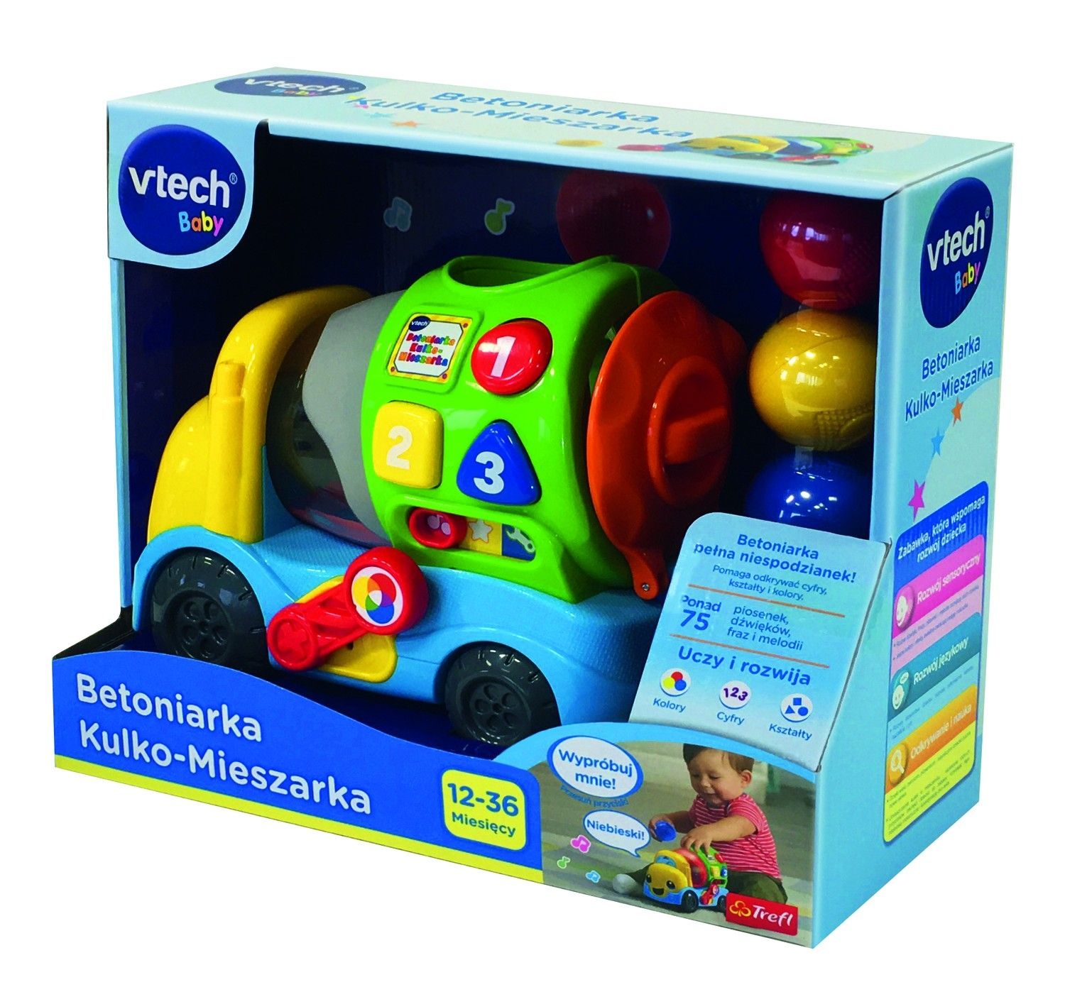 Pojazd VTECH Betoniarka Kulko-Mieszarka 60994