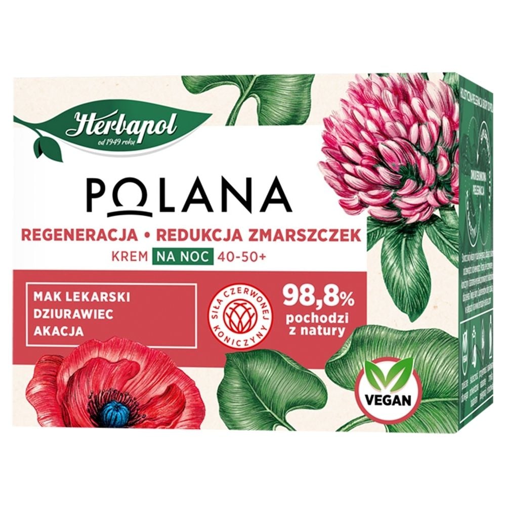 Polana Krem na noc 40-50+ regeneracja redukcja zmarszczek 50 ml