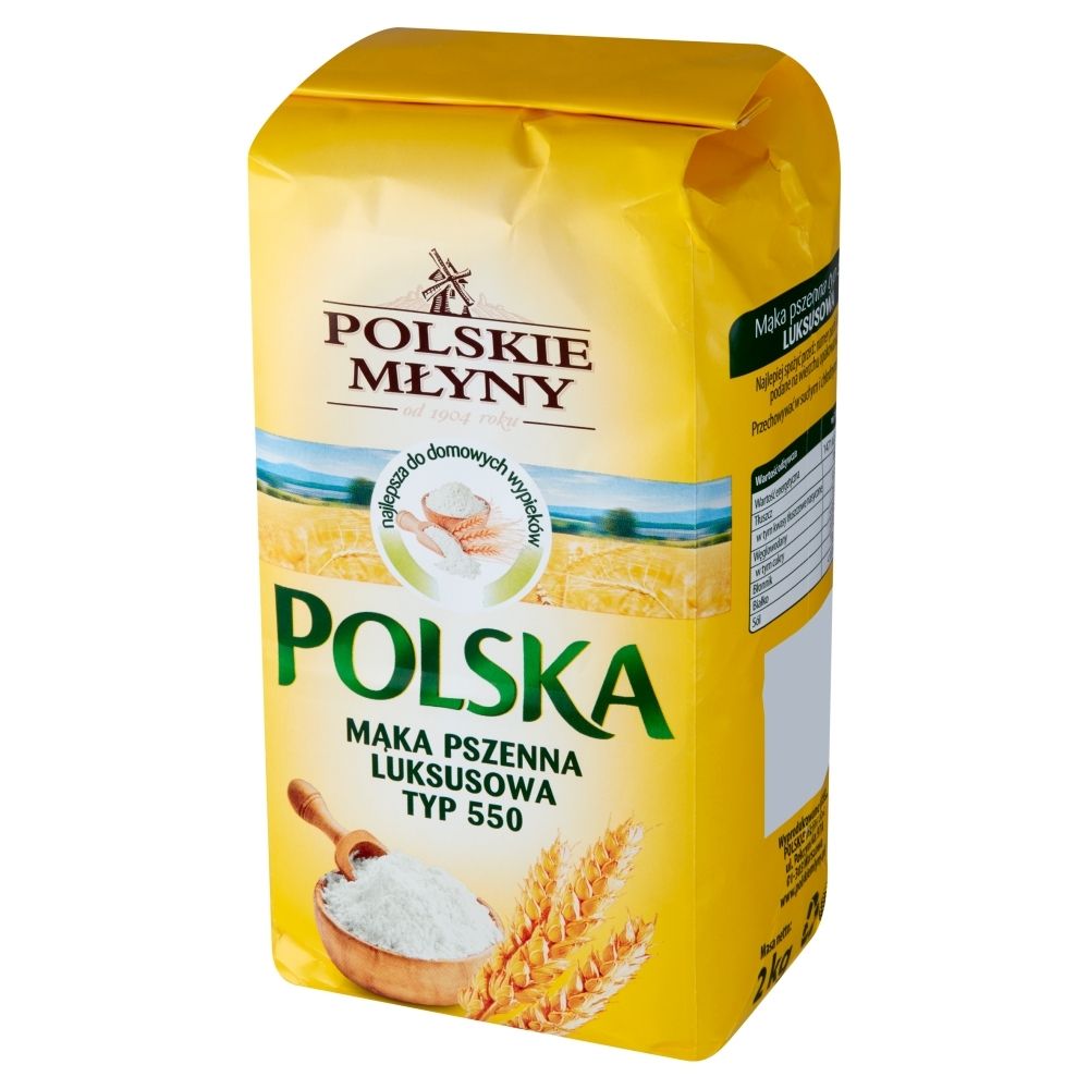 POLSKIE MŁYNY Polska mąka pszenna luksusowa typ 550 2 kg