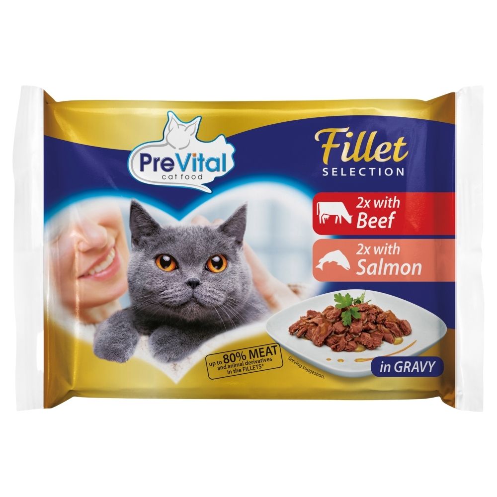 PreVital Karma dla kotów w sosie 4 x 85 g