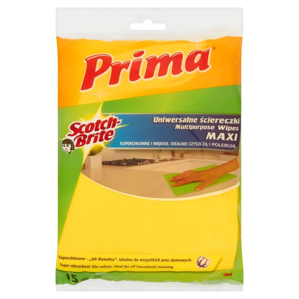 Prima Scotch-Brite Uniwersalne ściereczki maxi 15 sztuk