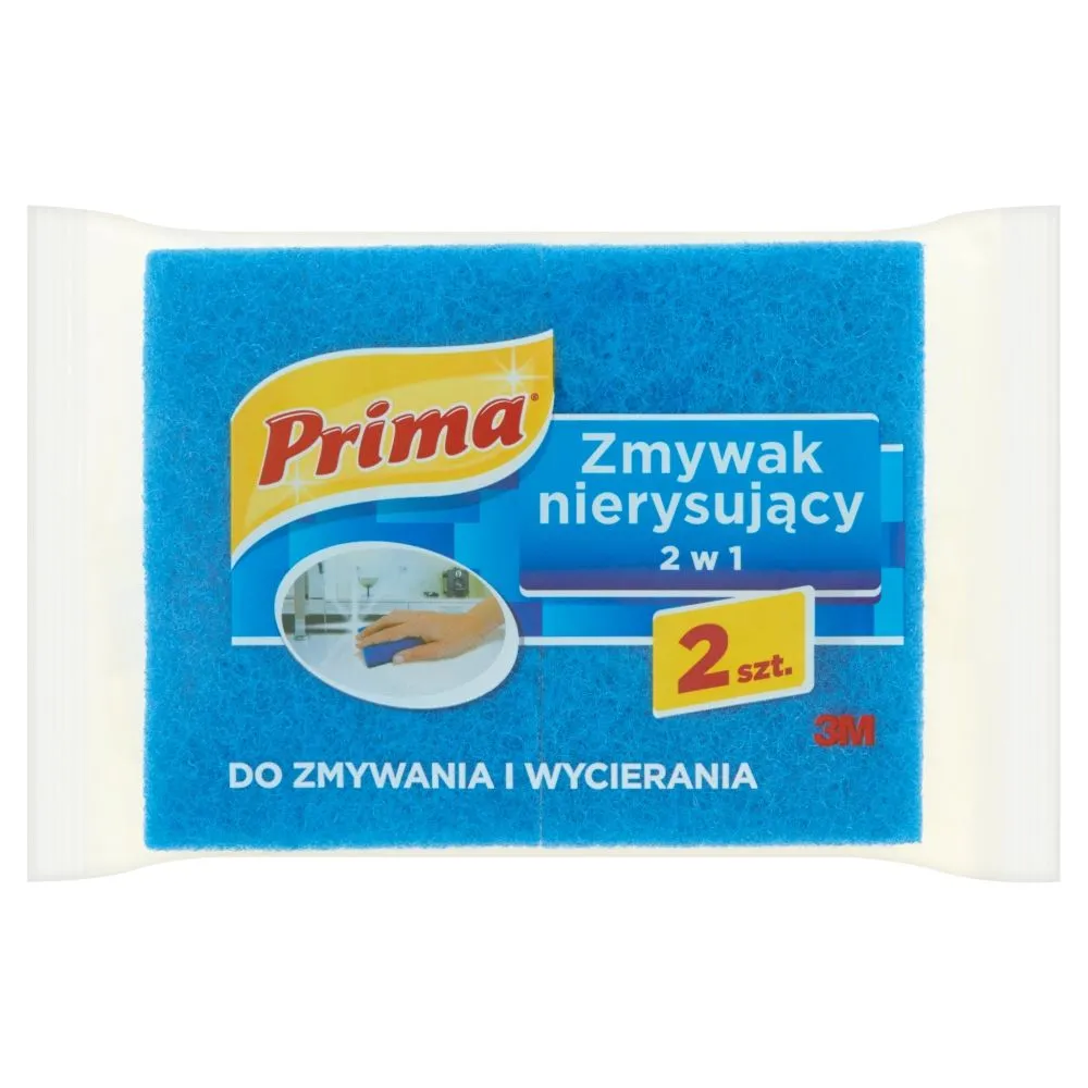 Prima Zmywak nierysujący 2 w 1 2 sztuki