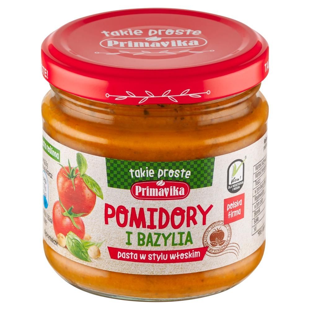 Primavika Pasta w stylu włoskim pomidory i bazylia 160 g