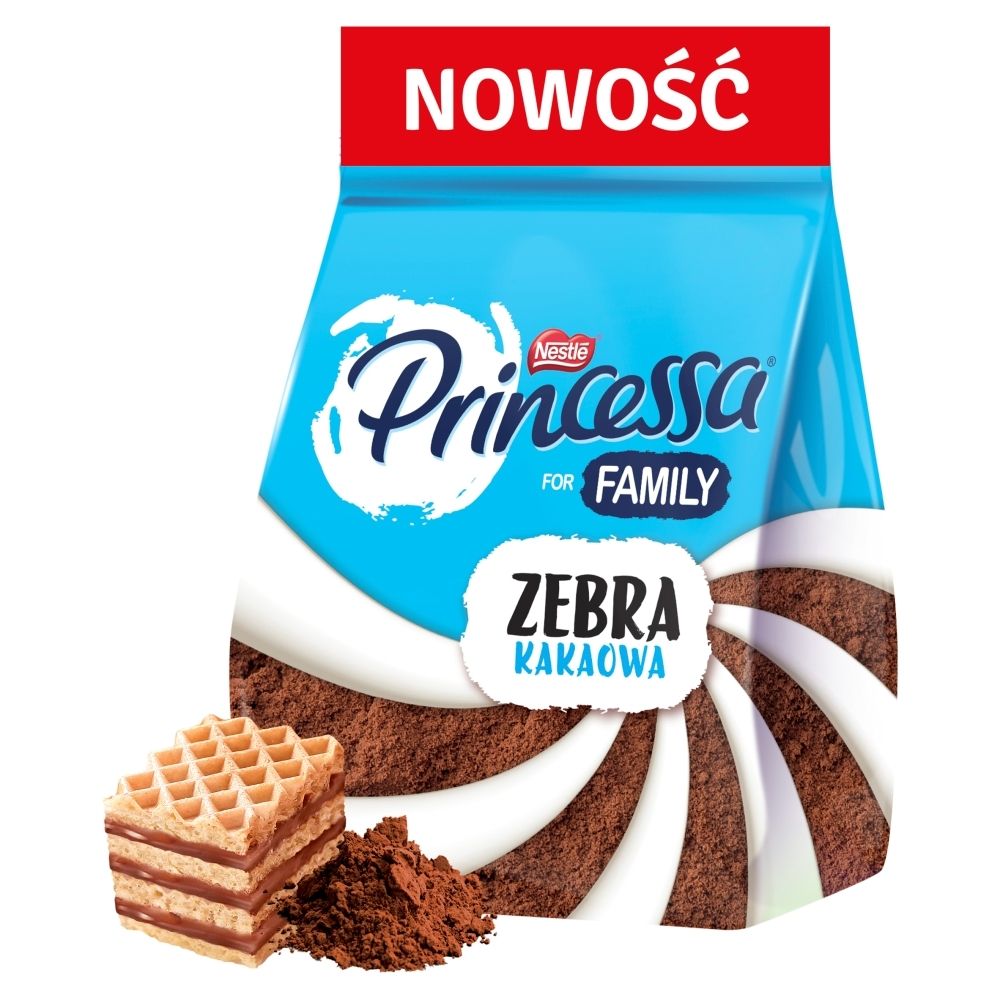 Princessa Zebra Wafelki przekładane kremem kakaowym 150 g