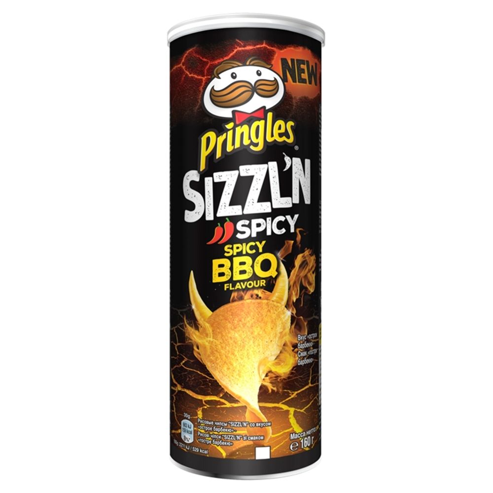 Pringles Sizzl'n Spicy BBQ Przekąska 160 g
